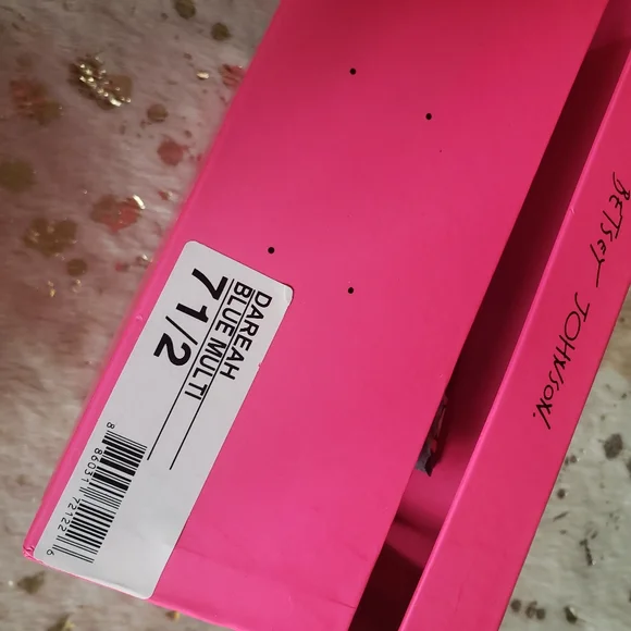 NIB Betsey Johnson 7.5 Dareah Blue Suede Heels - Picture 7 of 7